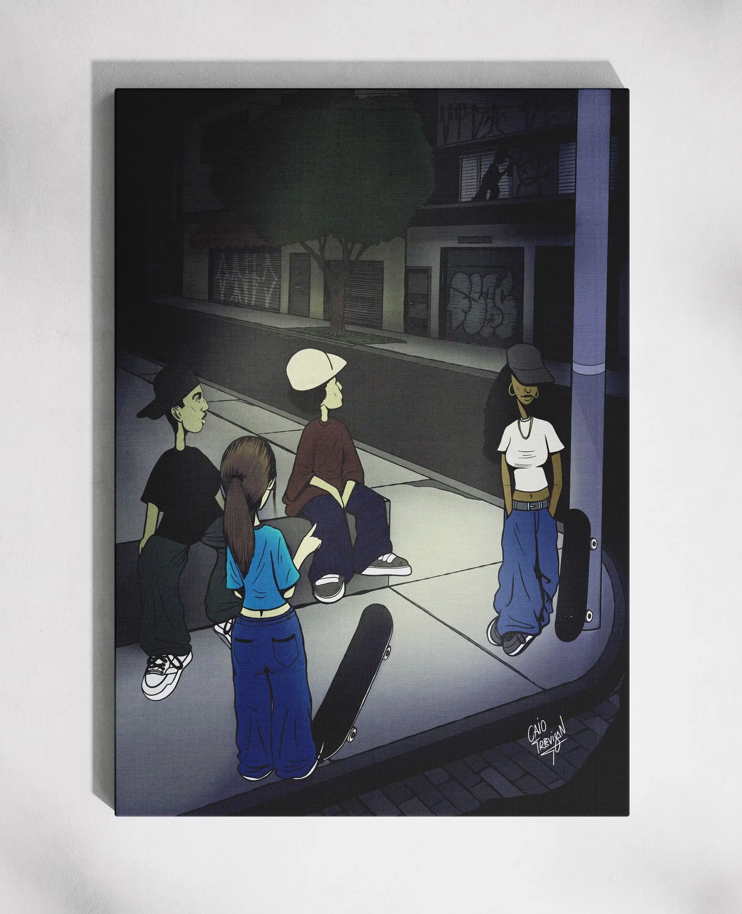 After Session – Canvas Print | Ready To Hang | Contemporary Skateboard Wall Art for Home Decor