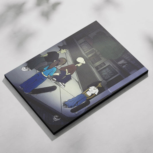 After Session – Canvas Print | Ready To Hang | Contemporary Skateboard Wall Art for Home Decor - Caio Trevisan Art