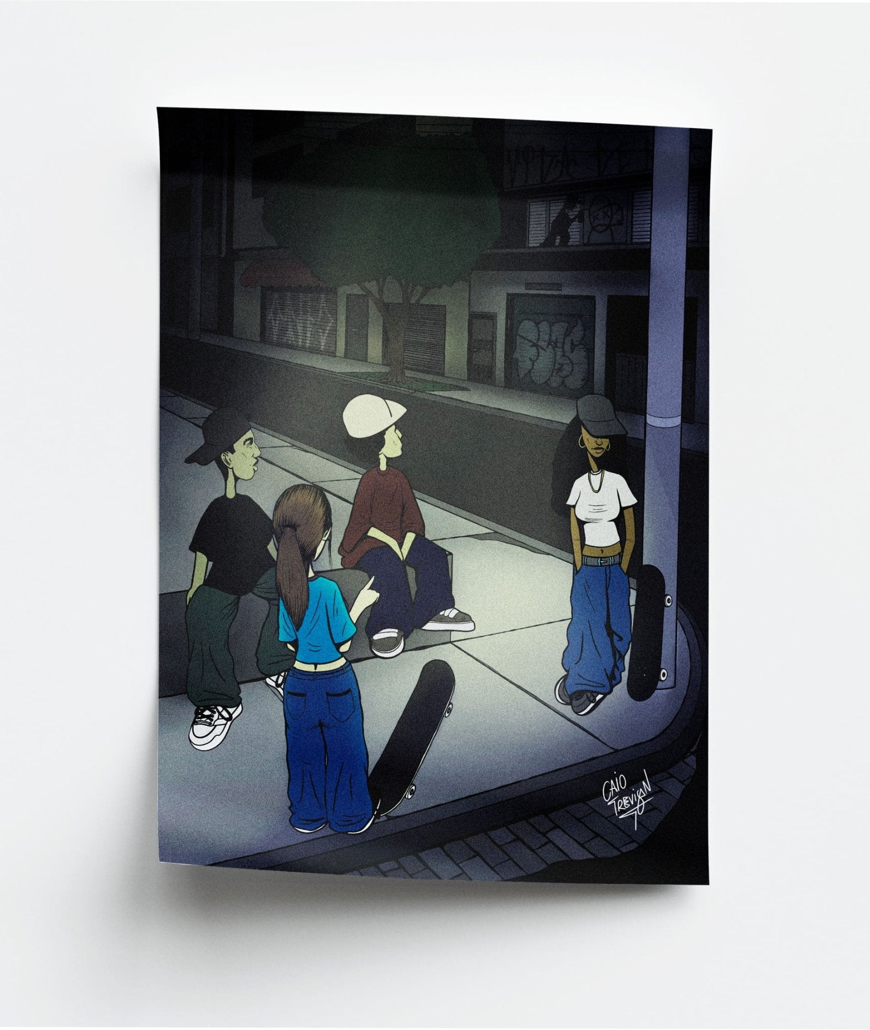 After Session – Print | Urban & Contemporary Skate Illustration - Caio Trevisan Art