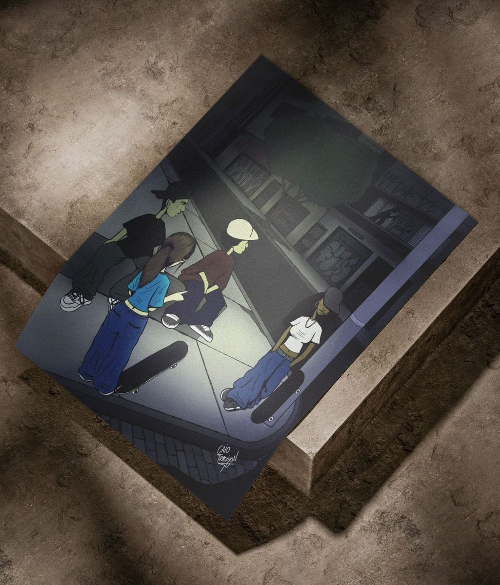 After Session – Print | Urban & Contemporary Skate Illustration - Caio Trevisan Art