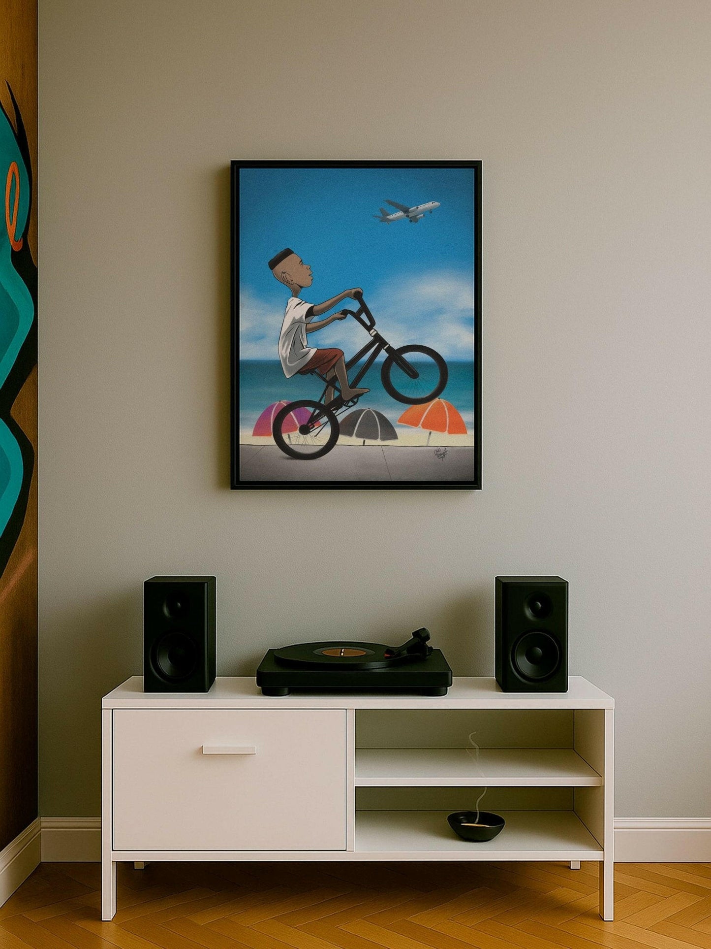 Dreams – Framed Canvas | Contemporary Urban Illustration for Modern Interiors - Caio Trevisan Art