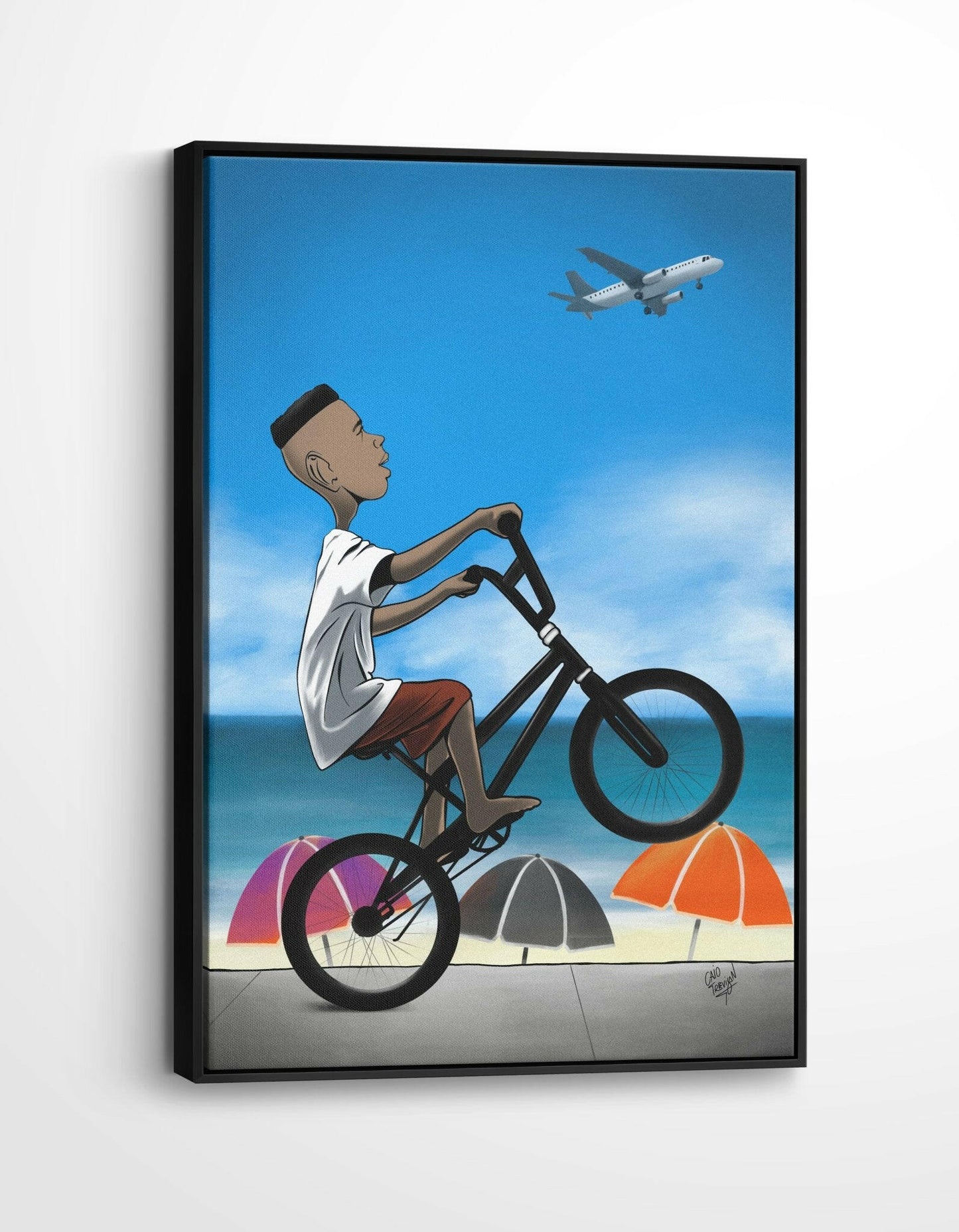 Dreams – Framed Canvas | Contemporary Urban Illustration for Modern Interiors - Caio Trevisan Art