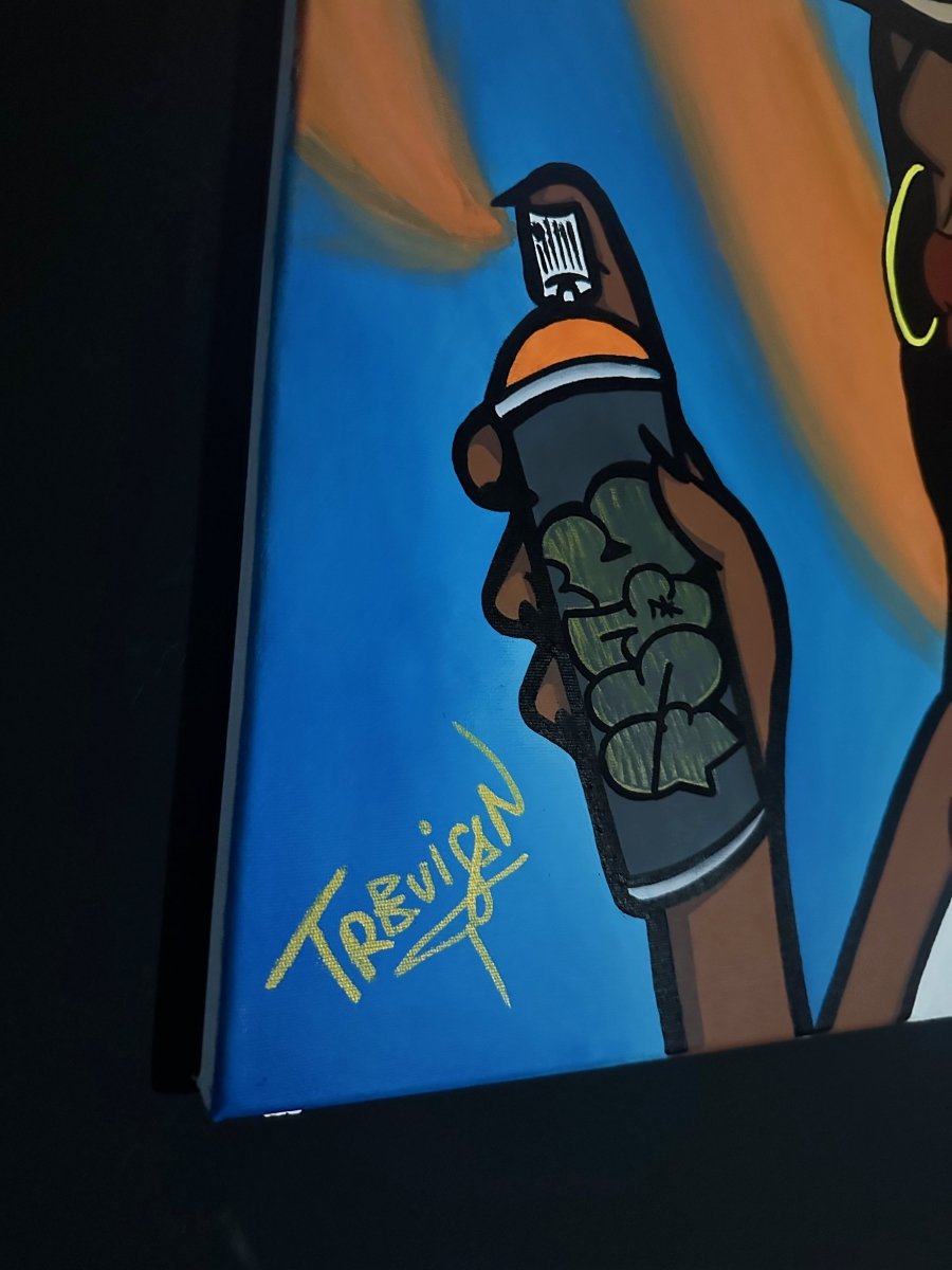 ''GRAFFITI DREAMS'' Acrylic On Canvas Original Painting - 50x70cm - Caio Trevisan Art