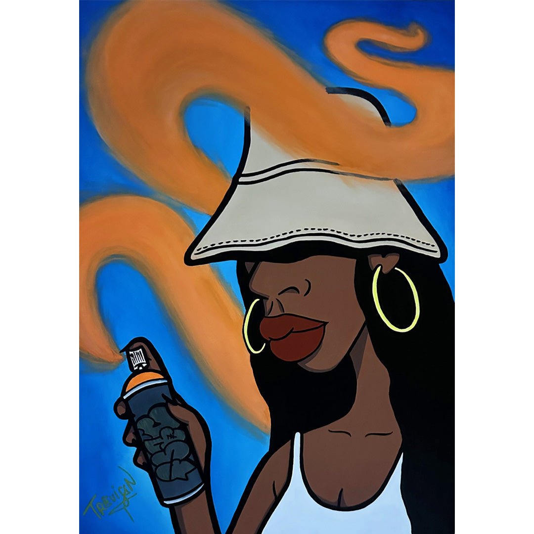 ''GRAFFITI DREAMS'' Acrylic On Canvas Original Painting - 50x70cm - Caio Trevisan Art