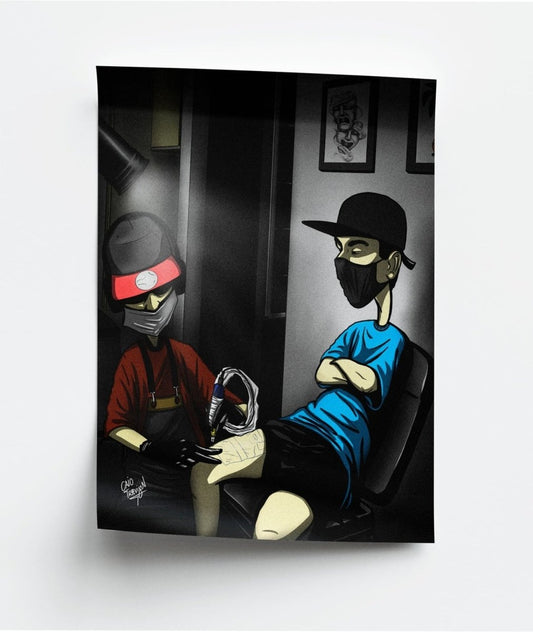 Late Night Tattoo Sesh – Print | Urban & Contemporary Tattoo Illustration - Caio Trevisan Art