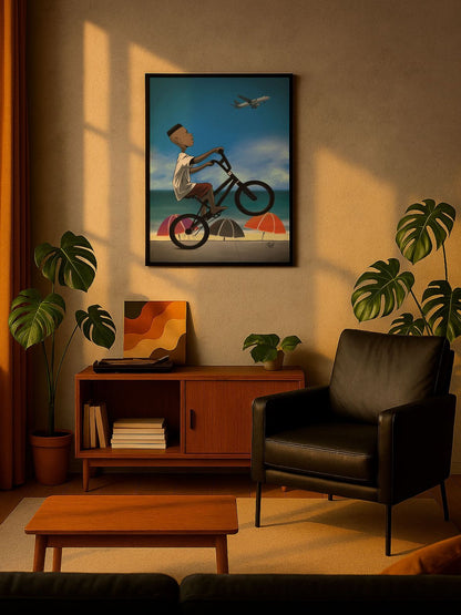 Sueños – Póster enmarcado | Arte mural urbano contemporáneo