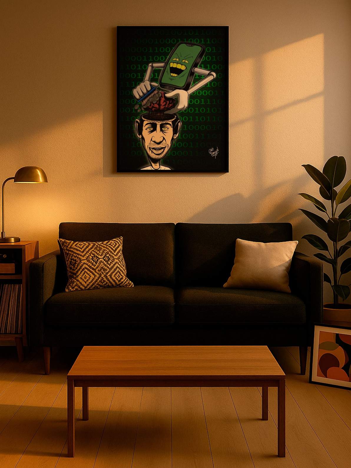 El mundo se ha ido – Póster enmarcado | Arte mural surrealista y contemporáneo