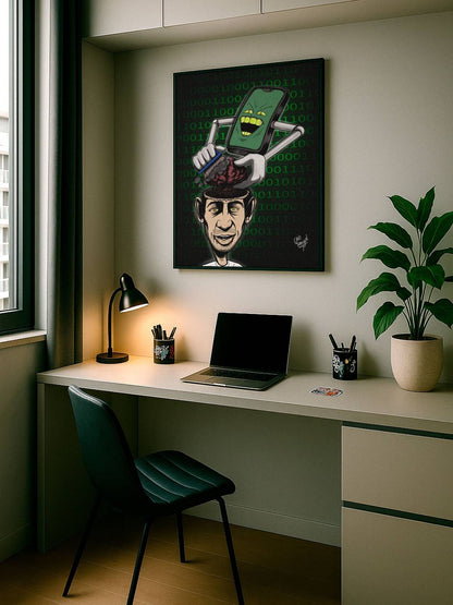 El mundo se ha ido – Póster enmarcado | Arte mural surrealista y contemporáneo