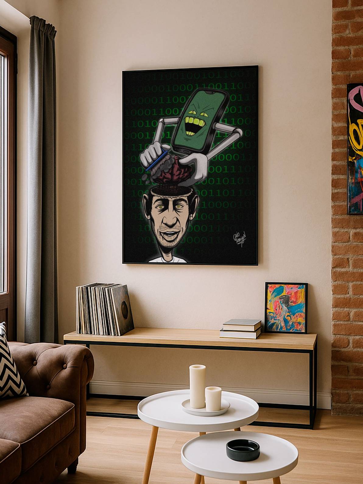 El mundo se ha ido – Póster enmarcado | Arte mural surrealista y contemporáneo