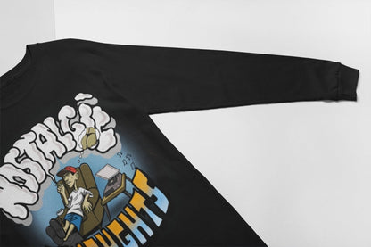 Nostalgic Thoughts Black Longsleeve - Caio Trevisan Art