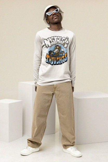 Nostalgic Thoughts White Longsleeve - Caio Trevisan Art