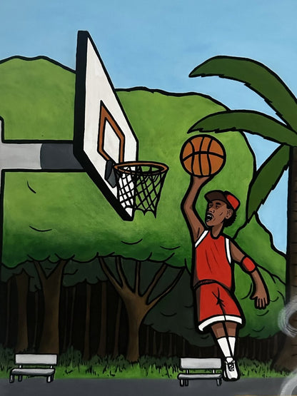 ''PLAYERS'' Acrylic On Canvas Original Painting - 90x120cm - Caio Trevisan Art