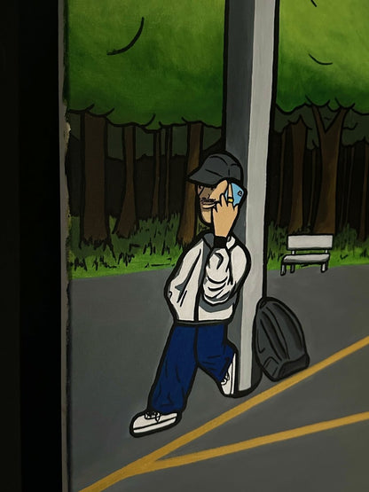 ''PLAYERS'' Acrylic On Canvas Original Painting - 90x120cm - Caio Trevisan Art