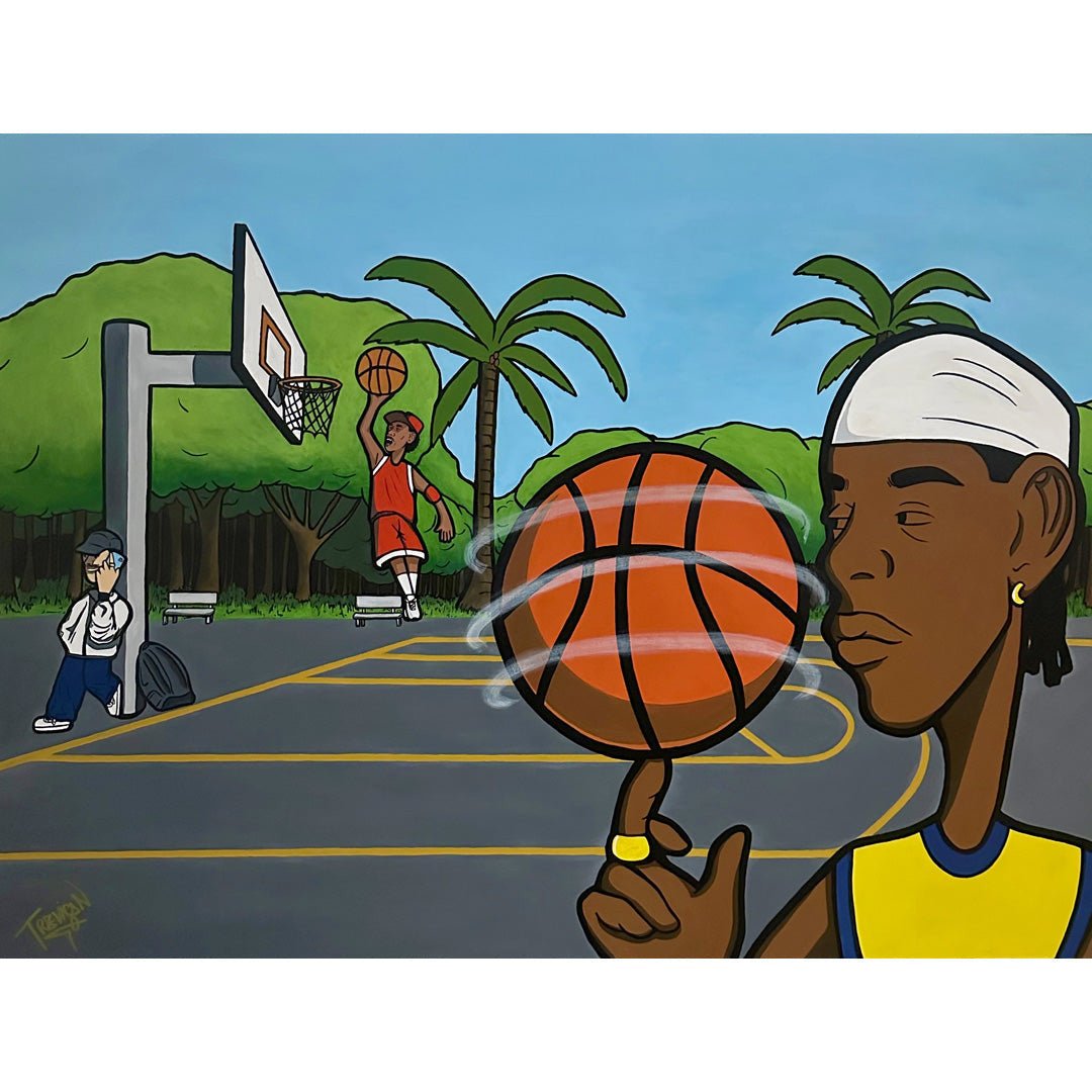 ''PLAYERS'' Acrylic On Canvas Original Painting - 90x120cm - Caio Trevisan Art