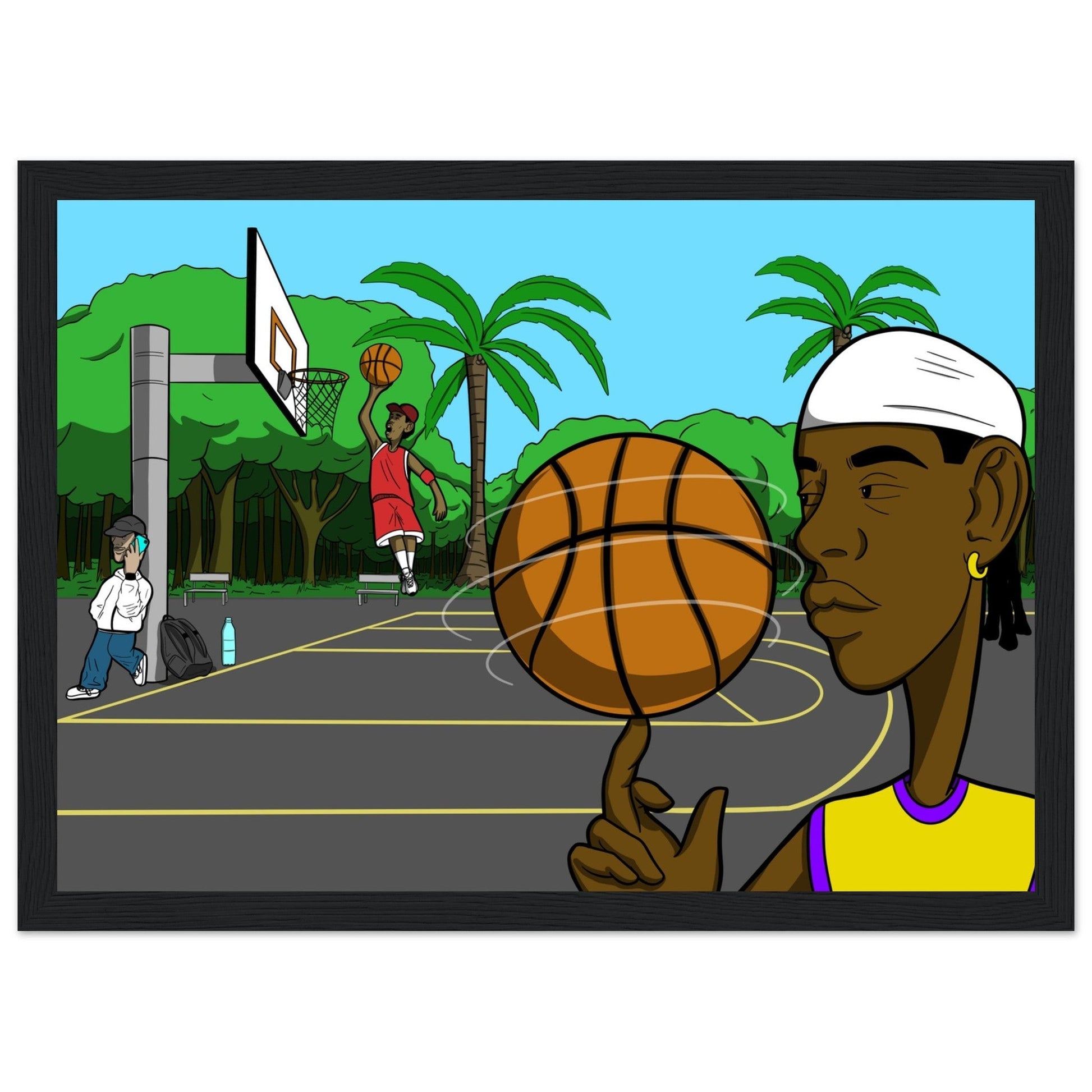 ''PLAYERS'' Premium Semi - Glossy Paper Wooden Framed Poster - Caio Trevisan Art