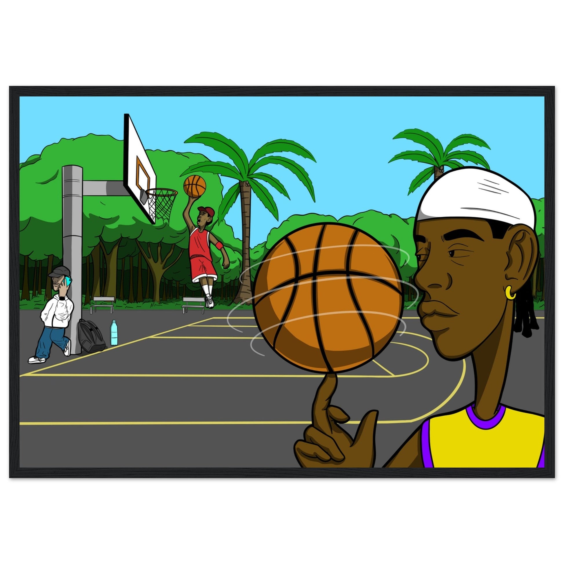 ''PLAYERS'' Premium Semi - Glossy Paper Wooden Framed Poster - Caio Trevisan Art