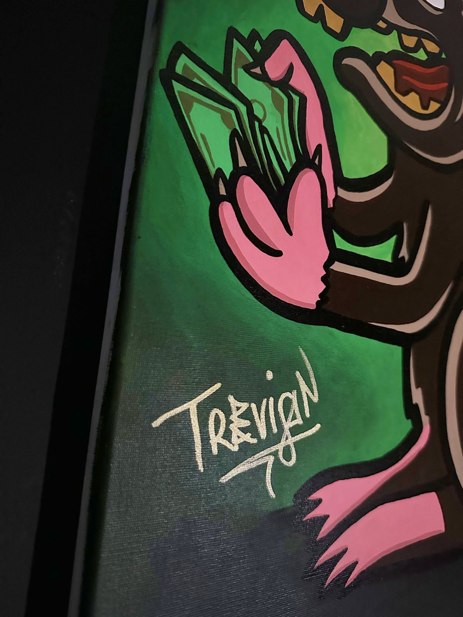 ''RAT$'' Acrylic On Canvas (70x50cm) - Caio Trevisan Art