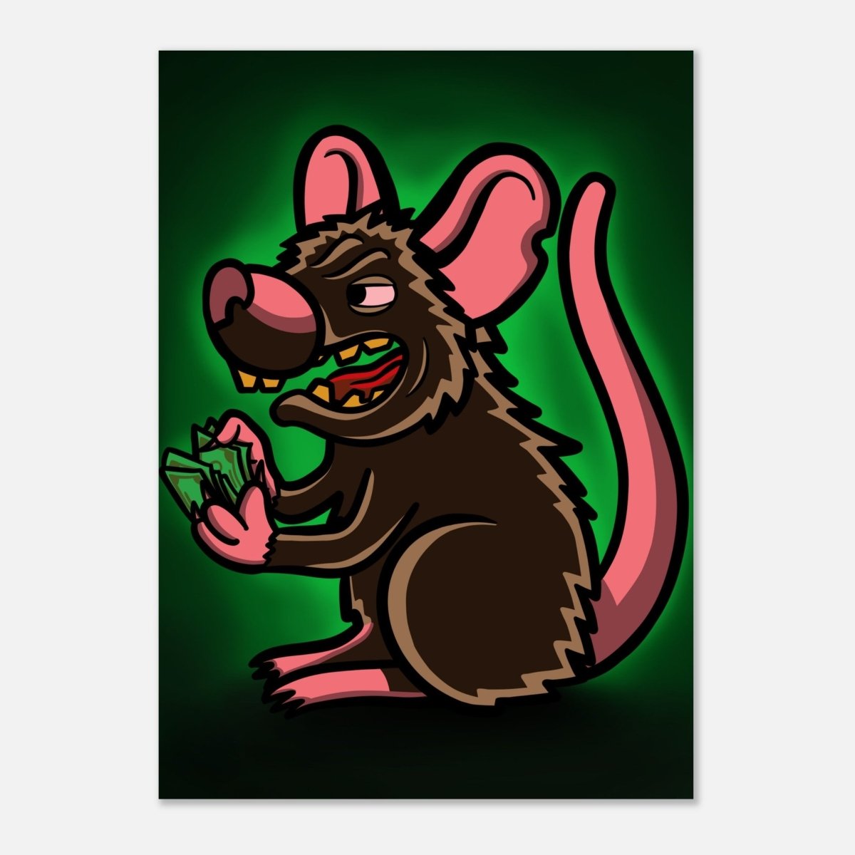 ''RAT$'' Premium Semi - Glossy Paper Poster - Caio Trevisan Art