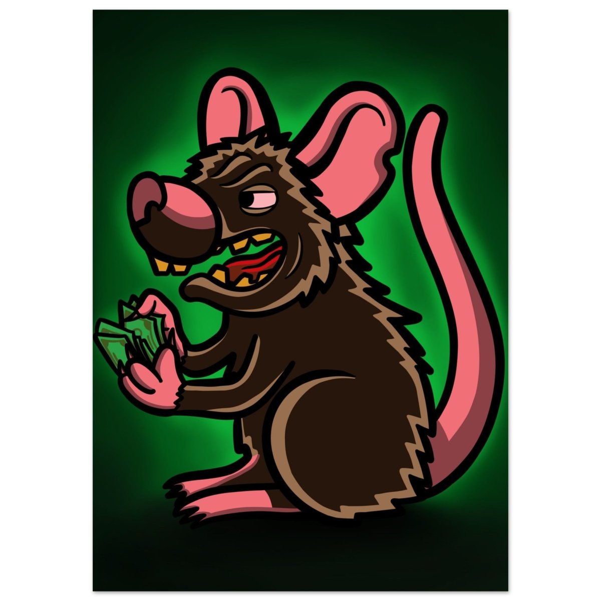 ''RAT$'' Premium Semi - Glossy Paper Poster - Caio Trevisan Art