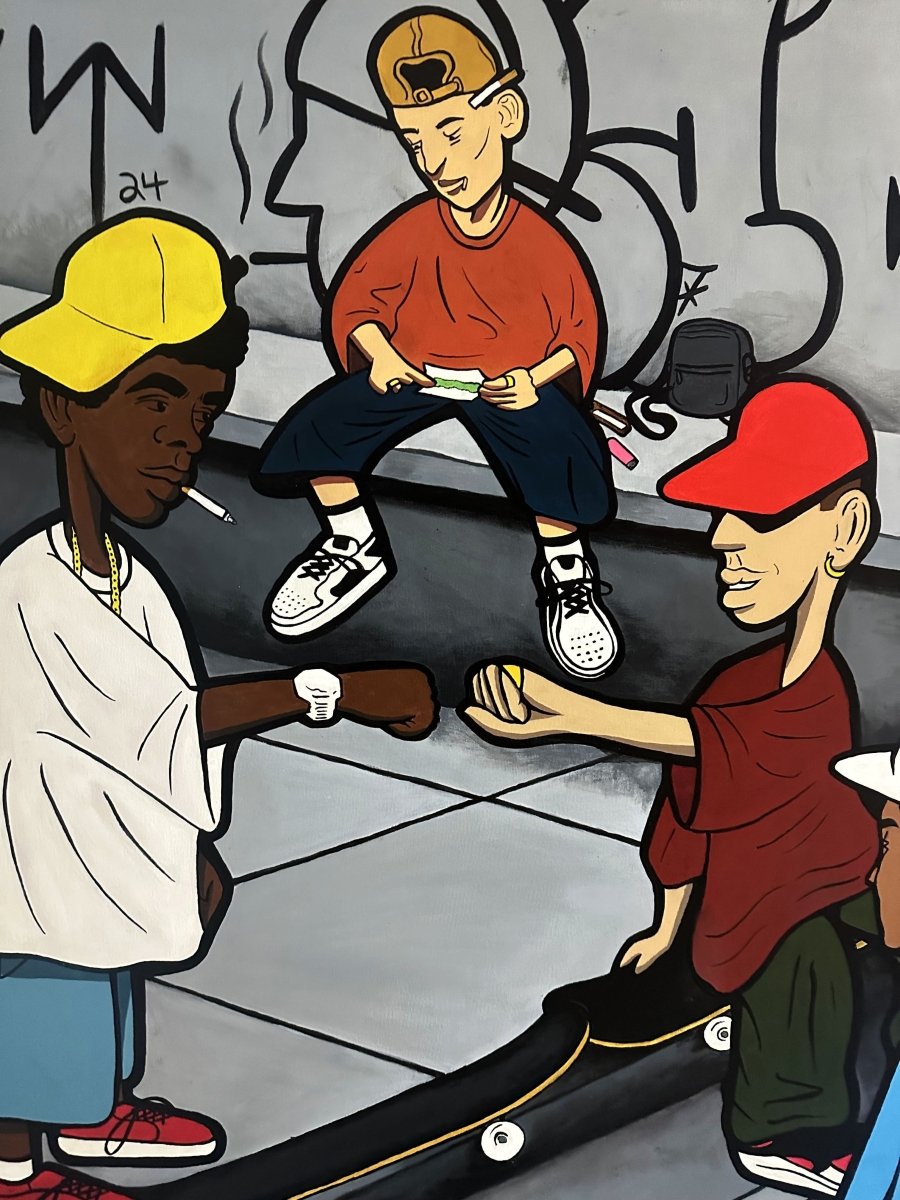 ''SESSION'' Acrylic on Canvas Original Painting - 90x120cm - Caio Trevisan Art