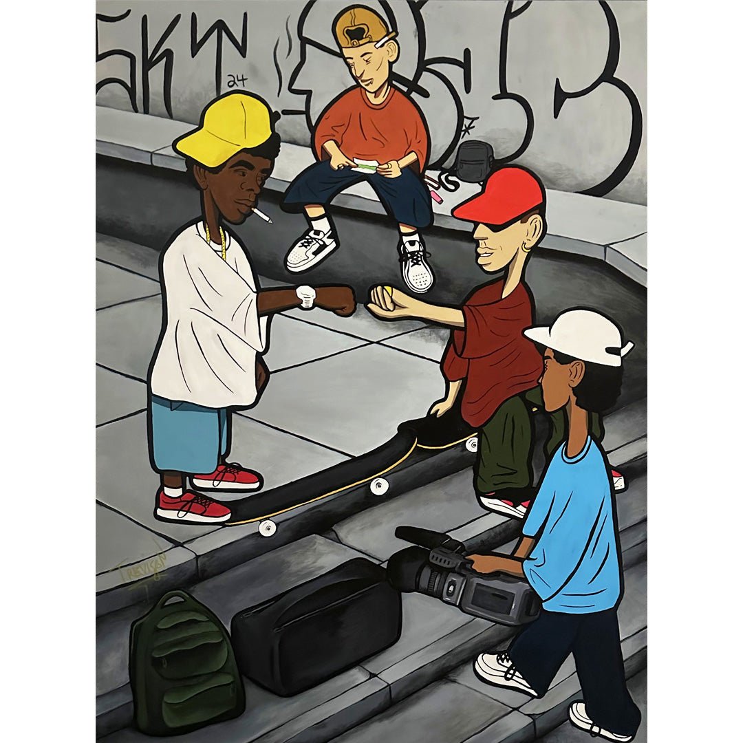 ''SESSION'' Acrylic on Canvas Original Painting - 90x120cm - Caio Trevisan Art