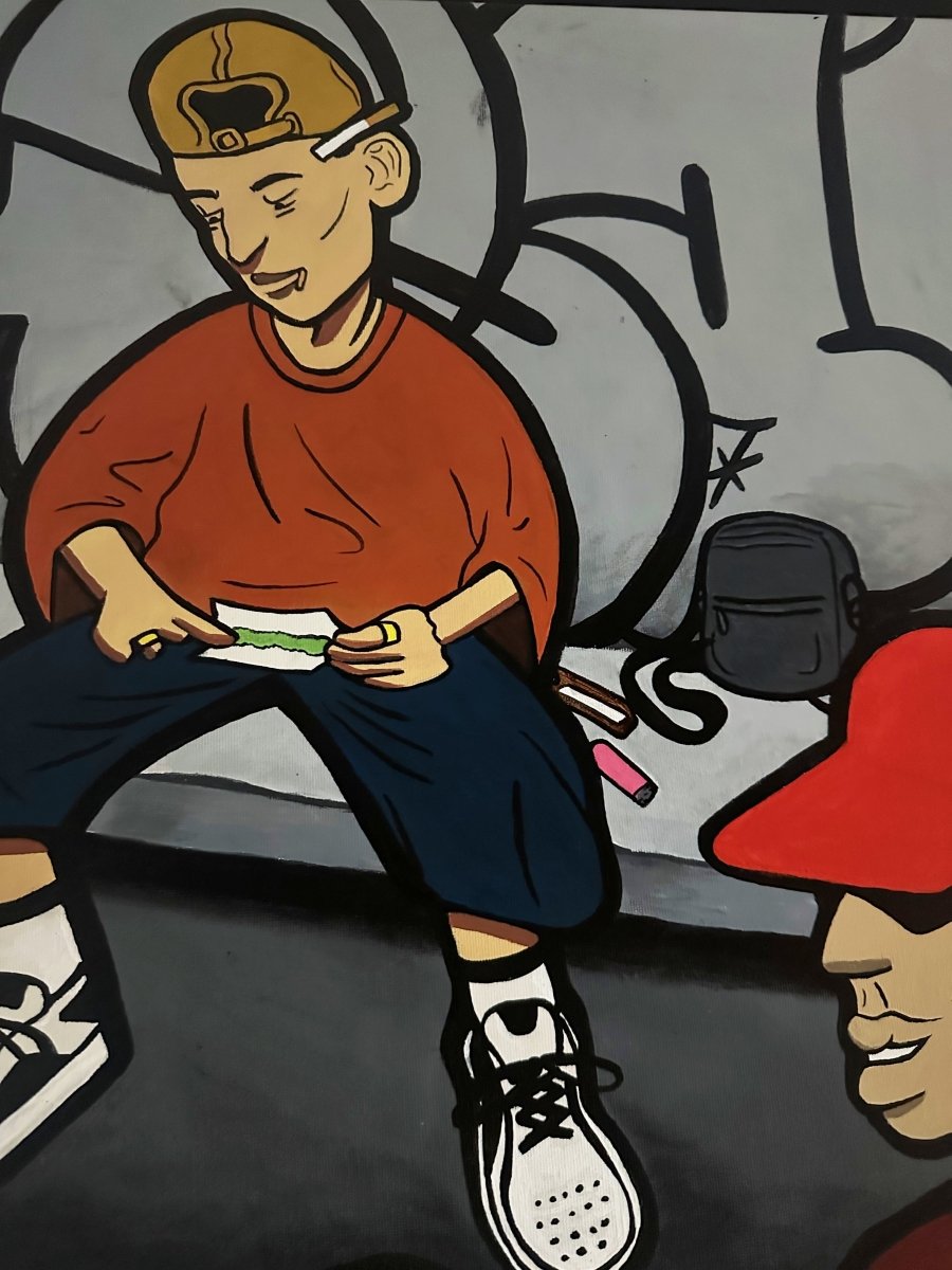 ''SESSION'' Acrylic on Canvas Original Painting - 90x120cm - Caio Trevisan Art