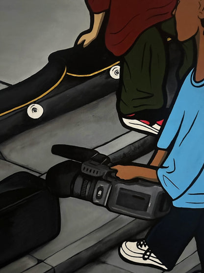 ''SESSION'' Acrylic on Canvas Original Painting - 90x120cm - Caio Trevisan Art