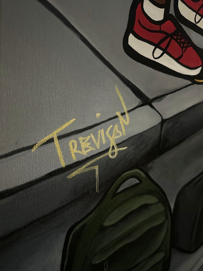 ''SESSION'' Acrylic on Canvas Original Painting - 90x120cm - Caio Trevisan Art