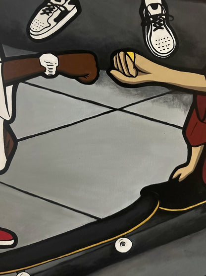 ''SESSION'' Acrylic on Canvas Original Painting - 90x120cm - Caio Trevisan Art