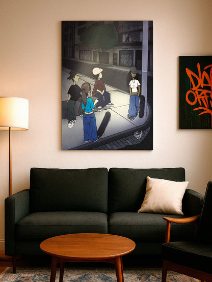 After Session – Canvas Print | Ready To Hang | Contemporary Skateboard Wall Art for Home Decor