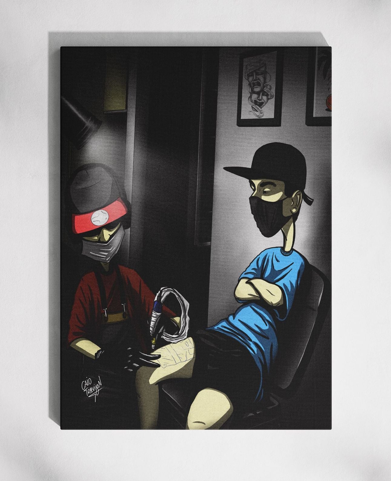 Late Night Tattoo Sesh – Canvas Print | Ready To Hang | Urban & Contemporary Tattoo Artwork