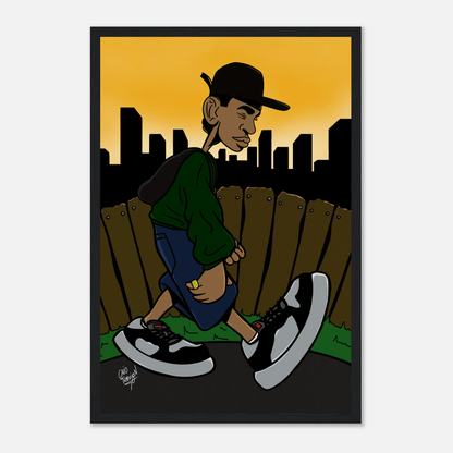 The City Never Sleeps – Framed Poster | Contemporary Urban Cityscape Wall Art - Caio Trevisan Art