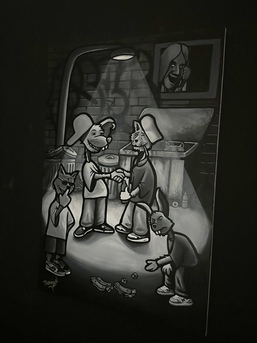 ''THE DEAL'' Acrylic On Canvas Original Painting - 70x100cm - Caio Trevisan Art