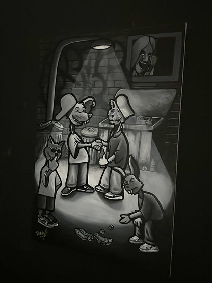 ''THE DEAL'' Acrylic On Canvas Original Painting - 70x100cm - Caio Trevisan Art