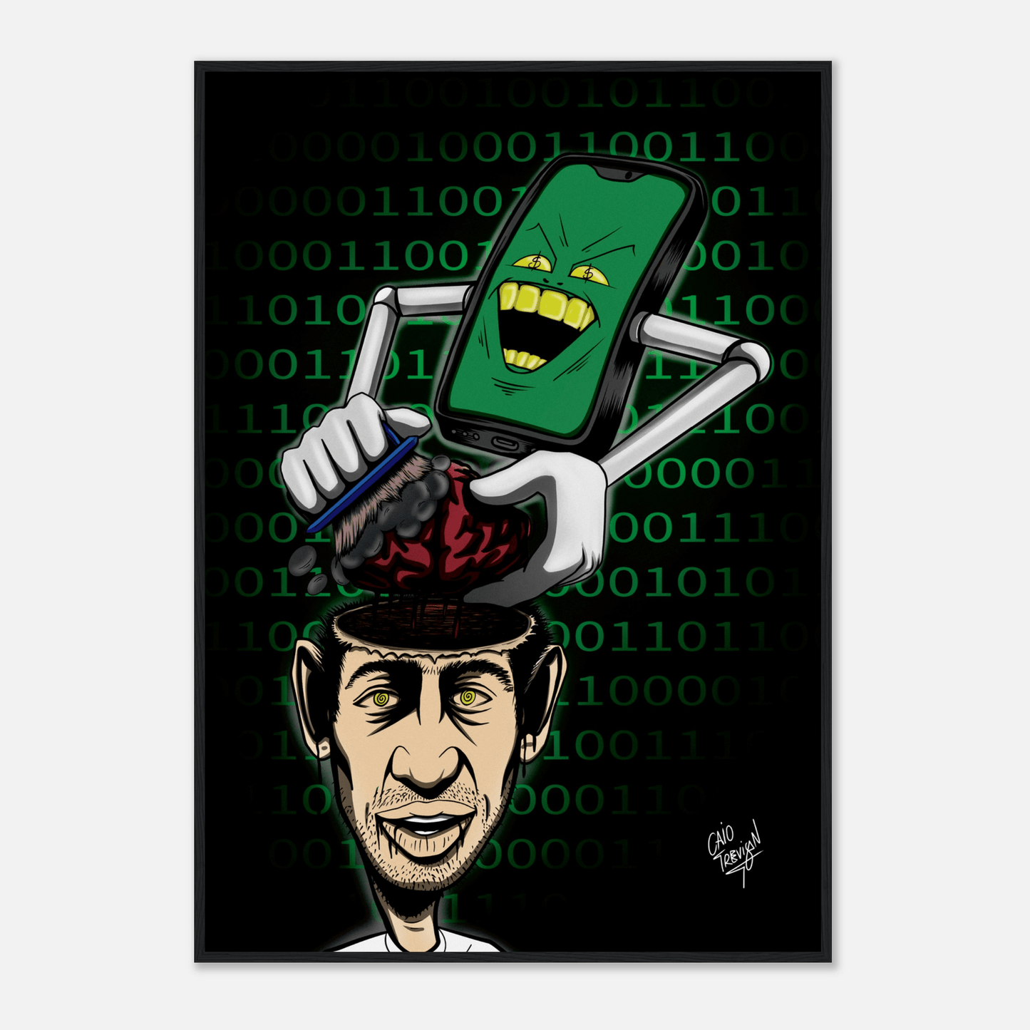 World Is Gone – Framed Poster | Surreal & Contemporary Wall Art - Caio Trevisan Art